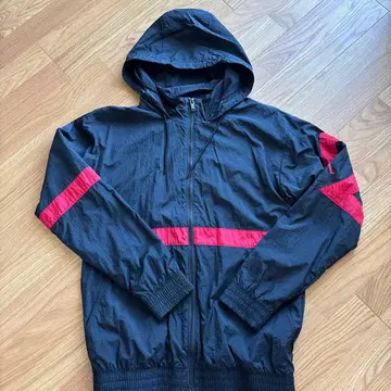 Jordan 나일론 자켓 블랙/빨간색