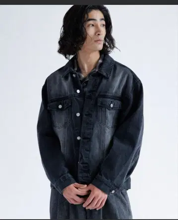 SINSS 블랙 데님 자켓