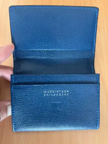 [매킨토시 철학] 명함지갑 카드 케이스 로얄 블랙