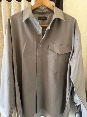 CLEL 그레이 긴팔 셔츠