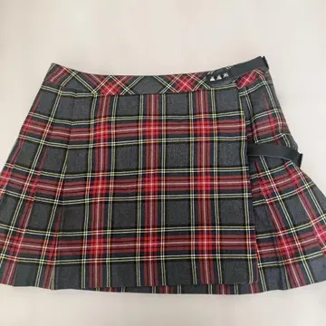 HYSTERIC 체크 무늬 플리츠 스커트 M