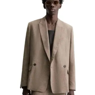 새상품 ZARA 더블 브레스트 정장 자켓 48사이즈