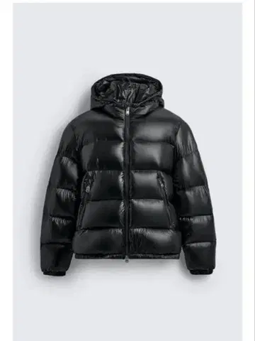 ZARA 다운 자켓 후드 부착