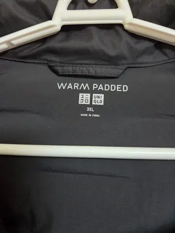 유니클로 퍼프 테크 후드티 블랙 3XL