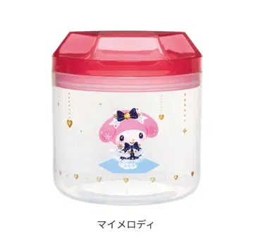 마이멜로디 캐니스터 키링 캔뱃지 세트