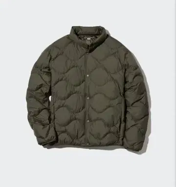 울트라 라이트 다운 웨이브 퀼트 자켓 다크 그린 [ XL ]