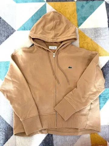 LACOSTE 집업 후드티 베이지 사이즈 36