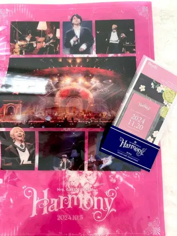 Mrs. GREEN APPLE Harmony 클리어 포스터 티켓
