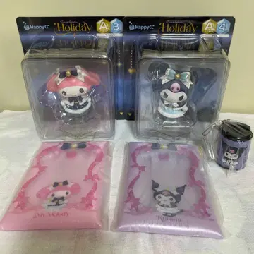 산리오 해피 복권 마이멜로디 쿠로미 세트 [ 덤 포함 ]