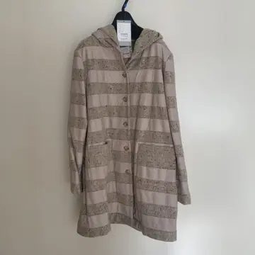 GRACE CLUB 램 가죽 코트 트위드 코트