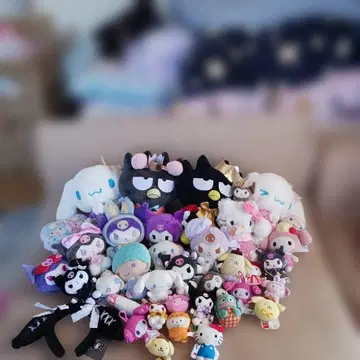 산리오 봉제 인형 묶음 판매 37체