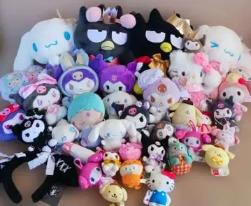 산리오 봉제 인형 묶음 판매 37체
