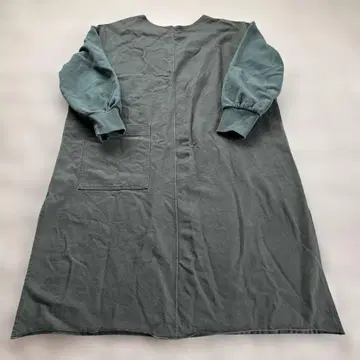 [ NARU ] 다크 그린 긴팔 이소재 원피스