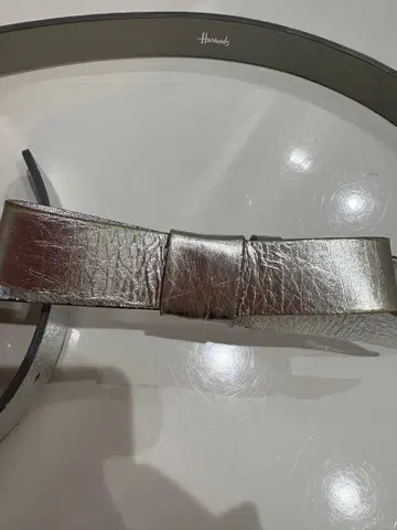 Harrods 실버 리본 벨트