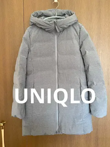 유니클로 심리스 다운 코트 M