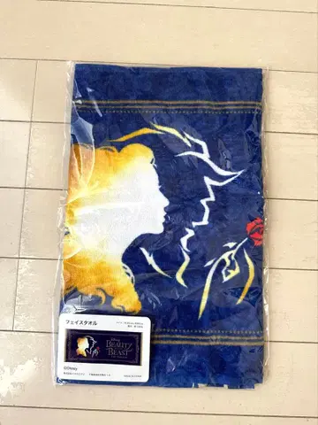 [ 미개봉 미사용 ] 극단 사계 미녀와 야수 페이스 타월