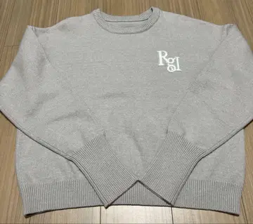 리그림 로고 니트 그레이 F 사이즈