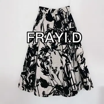 새상품급 FRAYI.D 프레이아이디 플로키 스커트 롱 스커트