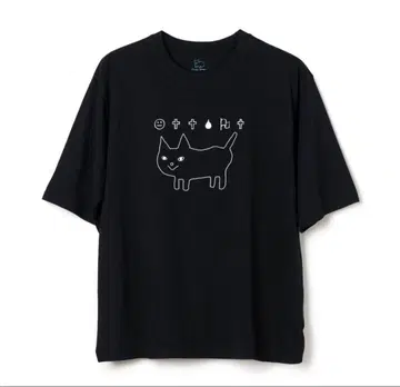 요네즈켄시 2023 공상 고양이T 블랙 XL