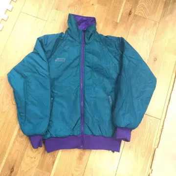 90s 컬럼비아 리버서블 충전솜 나일론 자켓 퍼플