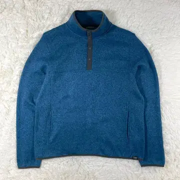 엘엘빈 스냅T 블루 그레이 테크 L 원포인트 로고 파랑