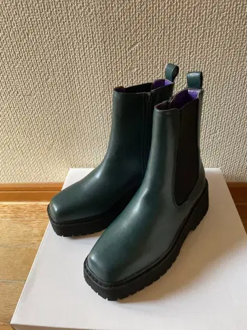 새상품 로데오 크라운 그린 사이드 고어 부츠 통굽 M