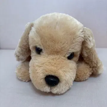 강아지 봉제 인형 베이지