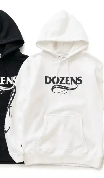 RATS DOZENS 화이트 후드티