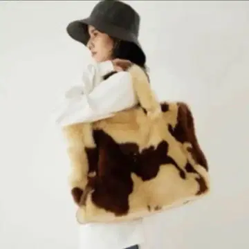 완판템 Sea Roomlynn ECO FUR BIG BAG COW