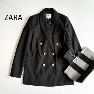 ZARA 자라*더블 자켓 블랙 골드 버튼