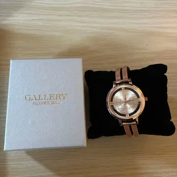 GALLERY PLANETARIA 로즈 골드 시계