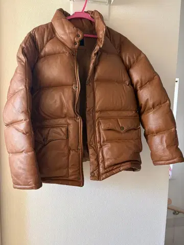 돈피 다운 브라운 다운 자켓