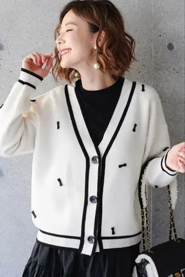 완판 4만 OBLI 니트 오블리 리본