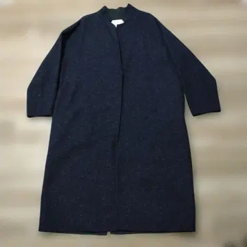 리브 드와 실크 네프 코트 네이비