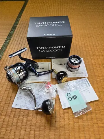 시마노 트윈 파워 SW6000XG SW5000XG 스풀 70mm 핸들