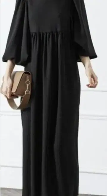 VERMEIL par iena 아세테이트 백 새틴 조젯 원피스