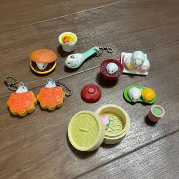 미니어처 음식 키링 세트 햄스터