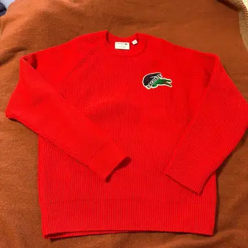 LACOSTE 빨간색 니트 스웨터 FR 2 / US S
