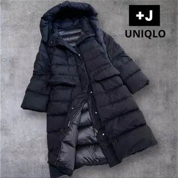 UNIQLO +J 롱 다운 코트 울트라 라이트 다운 BLACK