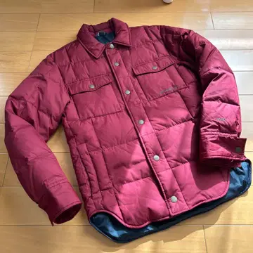 에디 바우어 다운 셔츠 자켓 XS 와인
