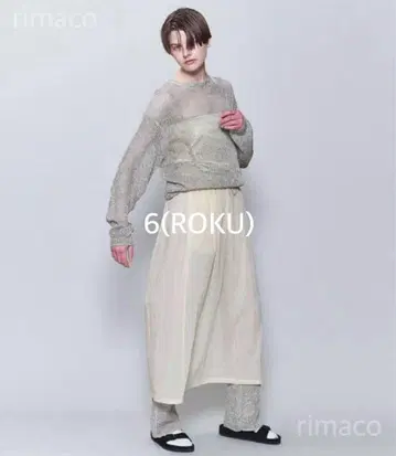 6(ROKU) RAYON NYLON BRIGHT MESH KNIT