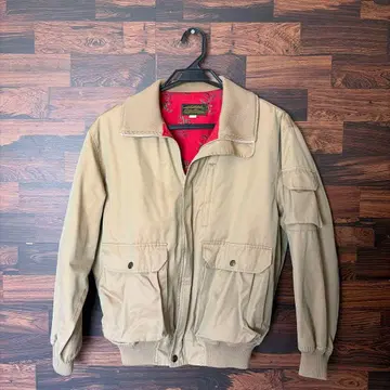 70s 80s Eddie Bauer 블랙 택 안감 올 패턴 코튼 블루종