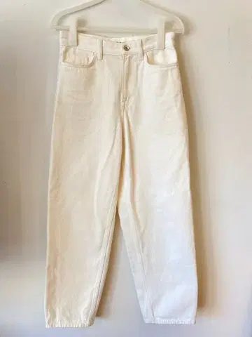 COS 화이트 데님 사이즈 25