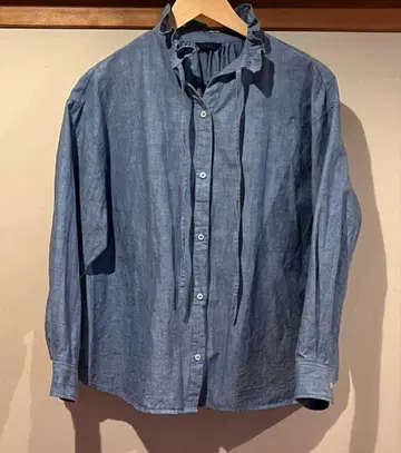 ichi 프릴 달린 바지 셔츠