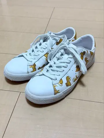 레어 오니츠카타이거 호랑이 무늬 스니커즈 로우컷 24.5