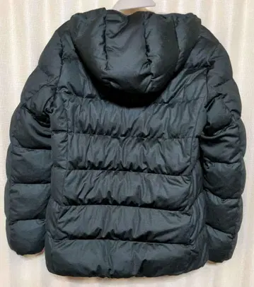 유니클로 L 스트레치 다운 자켓 그레이 후드 부착