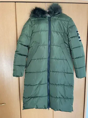 BAMULAN 한국 올리브 그린 충전솜 다운 자켓