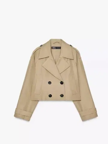 [ 미사용 새상품 ] zara 숏 기장 더블 브레스트 자켓