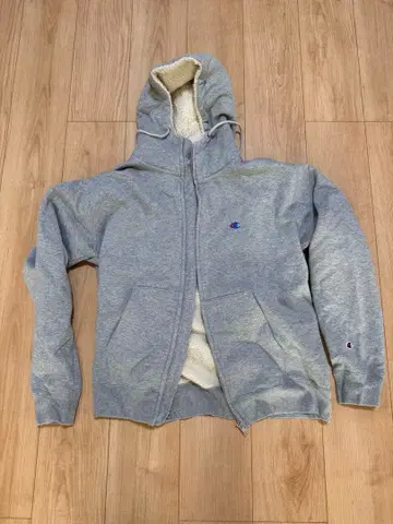 Champion 플리스 라이닝 후드티 X-LARGE 그레이