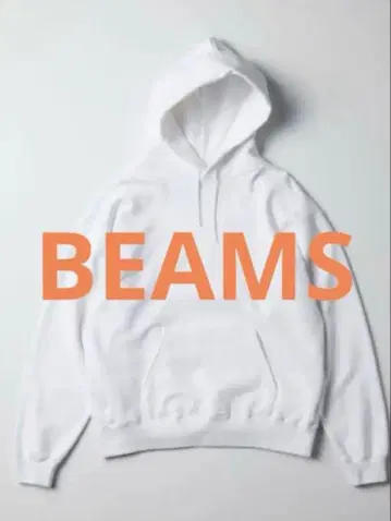 BEAMS 수빈 맨투맨 후드티 화이트 M